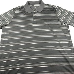 Adidas Polo Shirt Adult Extra Large Gray Lightweight Golf Golfer Rugby Coolmax